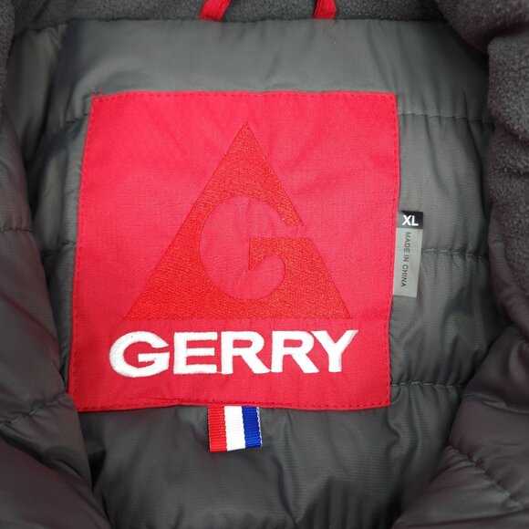 Gerry Mens Red & Black Puffer Jacket XL Polyester & Nylon Cold Weather Rated - Picture 5 of 16